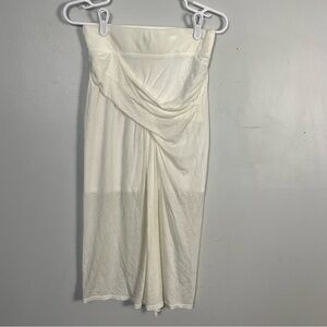 Helmut lang off white midi drape skirt size p/XS